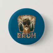 Bruh Deer Hunter Funny Deer Hunting Camo Men Teens Button (Vorderseite)