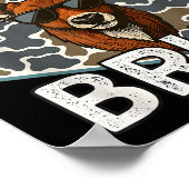 Bruh Deer Hunter Funny Deer Hunting Camo Men Teens Poster (Ecke)