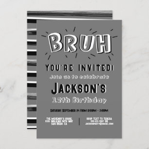 Bruh, du bist zum Geburtstag eingeladen. Einladung