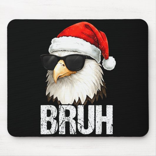 Bruh Eagle Christmas Funny Xmas For Mens Boys  Mousepad (Vorne)