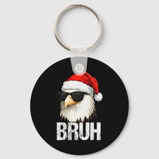 Bruh Eagle Christmas Funny Xmas For Mens Boys Schlüsselanhänger (Vorderseite)