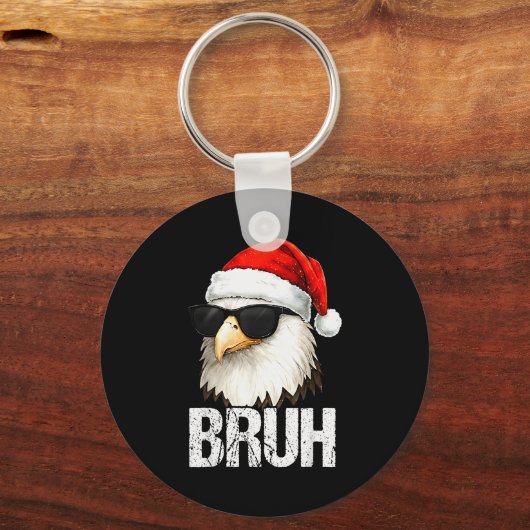 Bruh Eagle Christmas Funny Xmas For Mens Boys Schlüsselanhänger (Vorderseite)