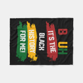 Bruh es ist die schwarze Geschichte für mich, Shir Fleecedecke (Vorderseite (Horizontal))