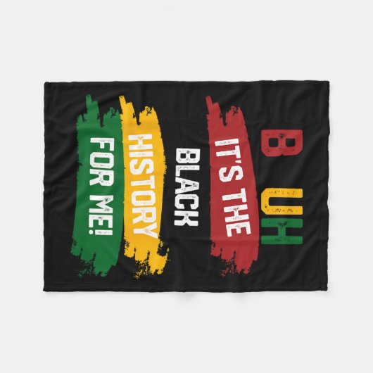 Bruh es ist die schwarze Geschichte für mich, Shir Fleecedecke (Vorderseite (Horizontal))