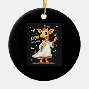 Bruh Es ist Halloween Lustiges Dabbing Geister Gir Keramik Ornament