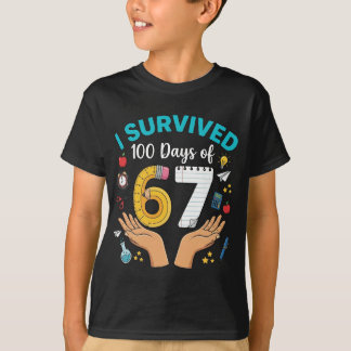 Bruh, es ist mein 67+33 Schultag – Lustiger 100. T T-Shirt