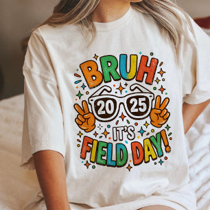 Bruh Es Ist Sportfest 2025 Retro Vibes Tri-Blend Shirt