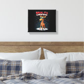 Bruh Es ist Weihnachten Giraffe Funny Dabbing Long Leinwanddruck (Insitu (Schlafzimmer))
