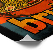 Bruh Ferret Eating Japanese Ramen Noodles Gift Men Poster (Ecke)