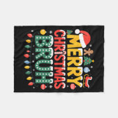 Bruh Frohe Weihnachten Santa Hut Hässlicher Pullov Fleecedecke (Vorderseite (Horizontal))