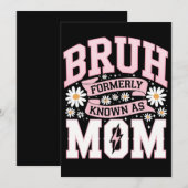 Bruh, früher bekannt als Muttertag der Mama Einladung (Vorne/Hinten)