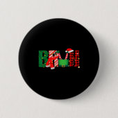 Bruh Funny Christmas For Kids Boys Bruh Xmas Light Button (Vorderseite)