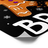 Bruh Funny Christmas Gingerbread Man Teens Boys Ki Poster (Ecke)