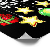 Bruh Funny Christmas Kids Buffalo Plaid Xmas Poster (Ecke)