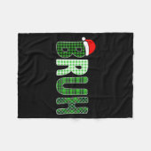 Bruh Funny Christmas Plaid Teen Boys Kids Xmas Bru Fleecedecke (Vorderseite (Horizontal))