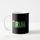 Bruh Funny Christmas Plaid Teen Boys Kids Xmas Bru Kaffeetasse (Links)