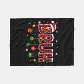 Bruh Funny Christmas Plaid Teens Boys Kids Xmas Pa Fleecedecke (Vorderseite (Horizontal))