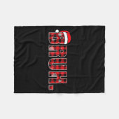Bruh Funny Christmas Plaid Teens Boys Kids Xmas Pa Fleecedecke (Vorderseite (Horizontal))