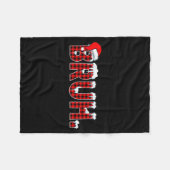 Bruh Funny Christmas Plaid Teens Boys Kids Xmas Pa Fleecedecke (Vorderseite (Horizontal))