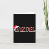 Bruh Funny Christmas Plaid Teens Boys Kids Xmas Pa Karte (Vorderseite)