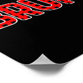 Bruh Funny Christmas Plaid Teens Boys Kids Xmas Pa Poster (Ecke)