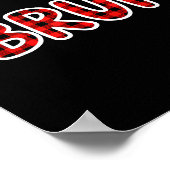 Bruh Funny Christmas Plaid Teens Poster (Ecke)