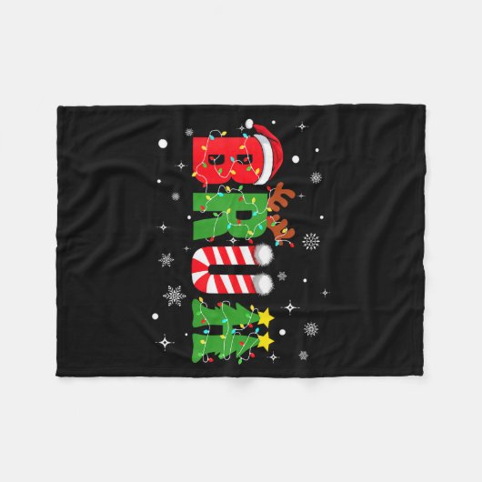Bruh Funny Christmas Red Plaid Teens Boys Kids Xma Fleecedecke (Vorderseite (Horizontal))