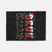 Bruh Funny Christmas Red Plaid Teens Boys Kids Xma Fleecedecke (Vorderseite (Horizontal))