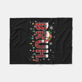 Bruh Funny Christmas Red Plaid Teens Boys Kids Xma Fleecedecke (Vorderseite (Horizontal))