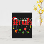 Bruh Funny Christmas Red Plaid Teens Boys Kids Xma Karte (Gelbe Blume)