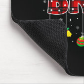 Bruh Funny Christmas Red Plaid Teens Boys Kids Xma Mousepad (Ecke)