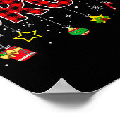 Bruh Funny Christmas Red Plaid Teens Boys Kids Xma Poster (Ecke)