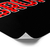 Bruh Funny Christmas Red Plaid Teens Boys Kids Xma Poster (Ecke)