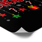 Bruh Funny Christmas Red Plaid Teens Boys Kids Xma Poster (Ecke)