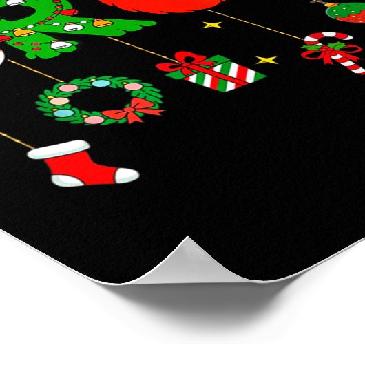 Bruh Funny Christmas Red Plaid Teens Boys Kids Xma Poster (Ecke)