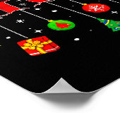 Bruh Funny Christmas Red Plaid Teens Boys Kids Xma Poster (Ecke)