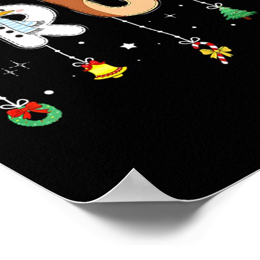 Bruh Funny Christmas Red Plaid Teens Boys Kids Xma Poster (Ecke)