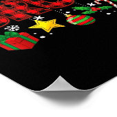 Bruh Funny Christmas Red Plaid Teens Boys Kids Xma Poster (Ecke)