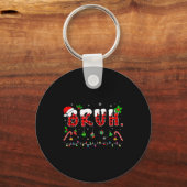 Bruh Funny Christmas Red Plaid Teens Boys Kids Xma Schlüsselanhänger (Vorderseite)