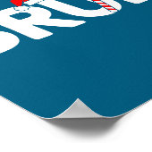 Bruh Funny Christmas Santa Hat Teens Boys Kids Xma Poster (Ecke)