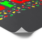 Bruh Funny Christmas Santa Hat Teens Boys Kids Xma Poster (Ecke)