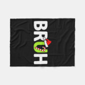 Bruh Funny Christmas Santa Teens Boys Kids Xmas Pa Fleecedecke (Vorderseite (Horizontal))