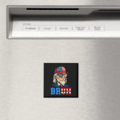 Bruh Funny Patriotic Uncle Sam 4. Juli Men Boy Magnet (In Situ (Geschirrspüler))