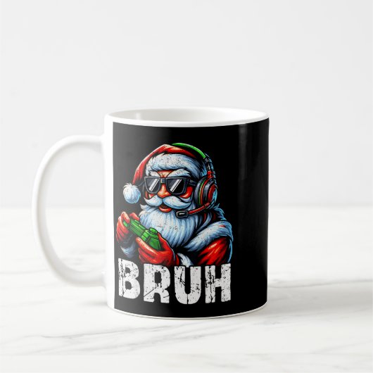 Bruh Funny Santa Gaming Gamer Pjs Christmas Xmas M Kaffeetasse (Links)