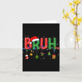 Bruh Funny Saying Bro Teens Boys Kids Christmas Pa Karte (Gelbe Blume)