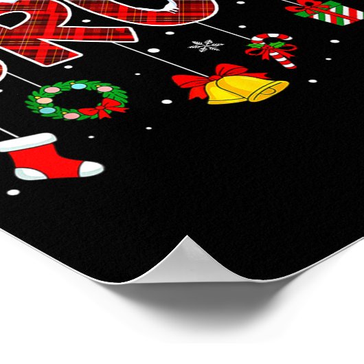 Bruh Funny Saying Christmas Shirts Teens Boys Xmas Poster (Ecke)