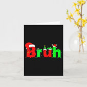 Bruh Funny Sprichwort Bro Teens Boys Kinder Weihna Karte (Gelbe Blume)