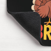 Bruh Funny Thanksgiving Turkey Gobble Shirt Boys G Mousepad (Ecke)