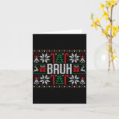 Bruh Funny Ugly Christmas Teens Boys Kids Xmas Paj Karte (Gelbe Blume)