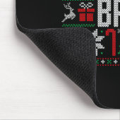 Bruh Funny Ugly Christmas Teens Boys Kids Xmas Paj Mousepad (Ecke)